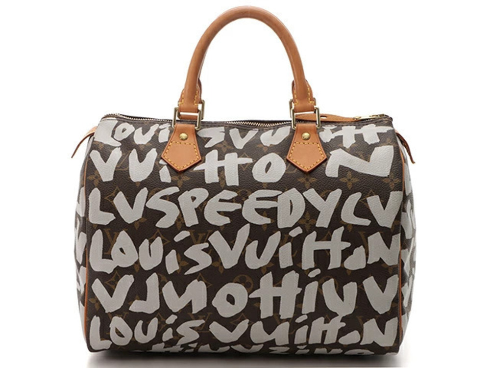 LOUIS VUITTON Speedy Monogram Graffiti Argent